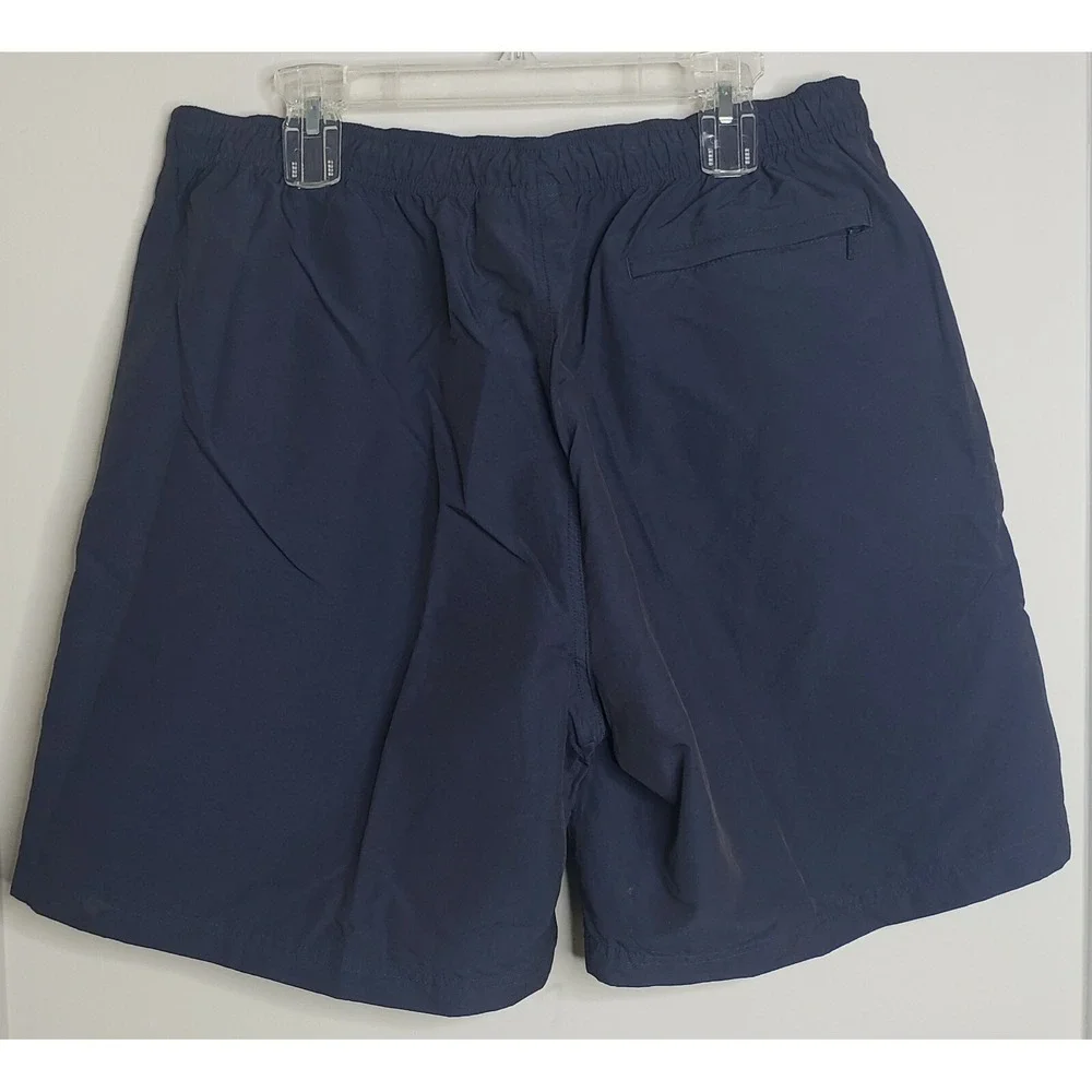The North Face Shorts Mens Size XL Flat Front Navy Blue Zip‎ Pocket 34x7